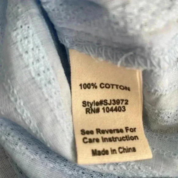 🆕 Sweet Wander Cold Shoulder Ruffle Top Blue S🆕 - Picture 7 of 7